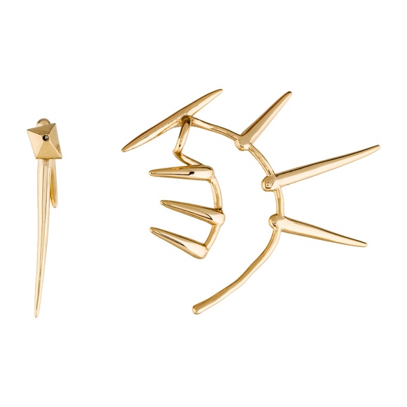 NEW Alexis Bittar Multi-Spike Ear Cuff & Post Set - Picture 4 of 6